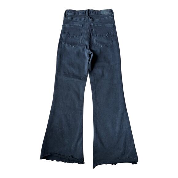 AE Next Level Curvy High-Waisted Flare Jean black size 6 - Picture 5 of 12
